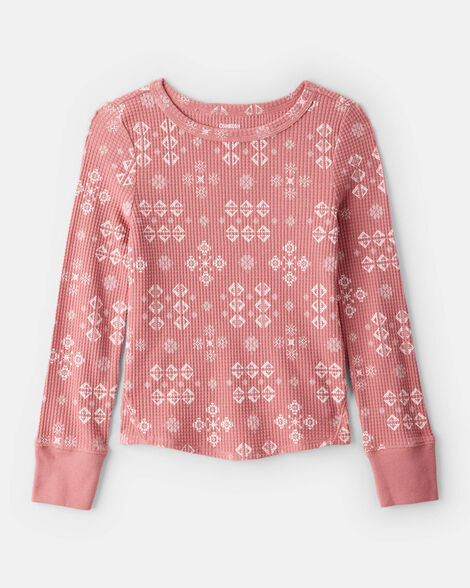  Product image 1 of Girls Printed Long-Sleeve Graphic Tee - Pink
