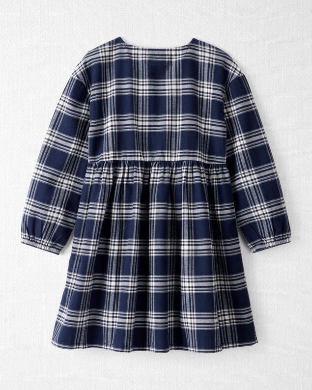Product image 2 of Girls Organic Cotton Flannel Dress 