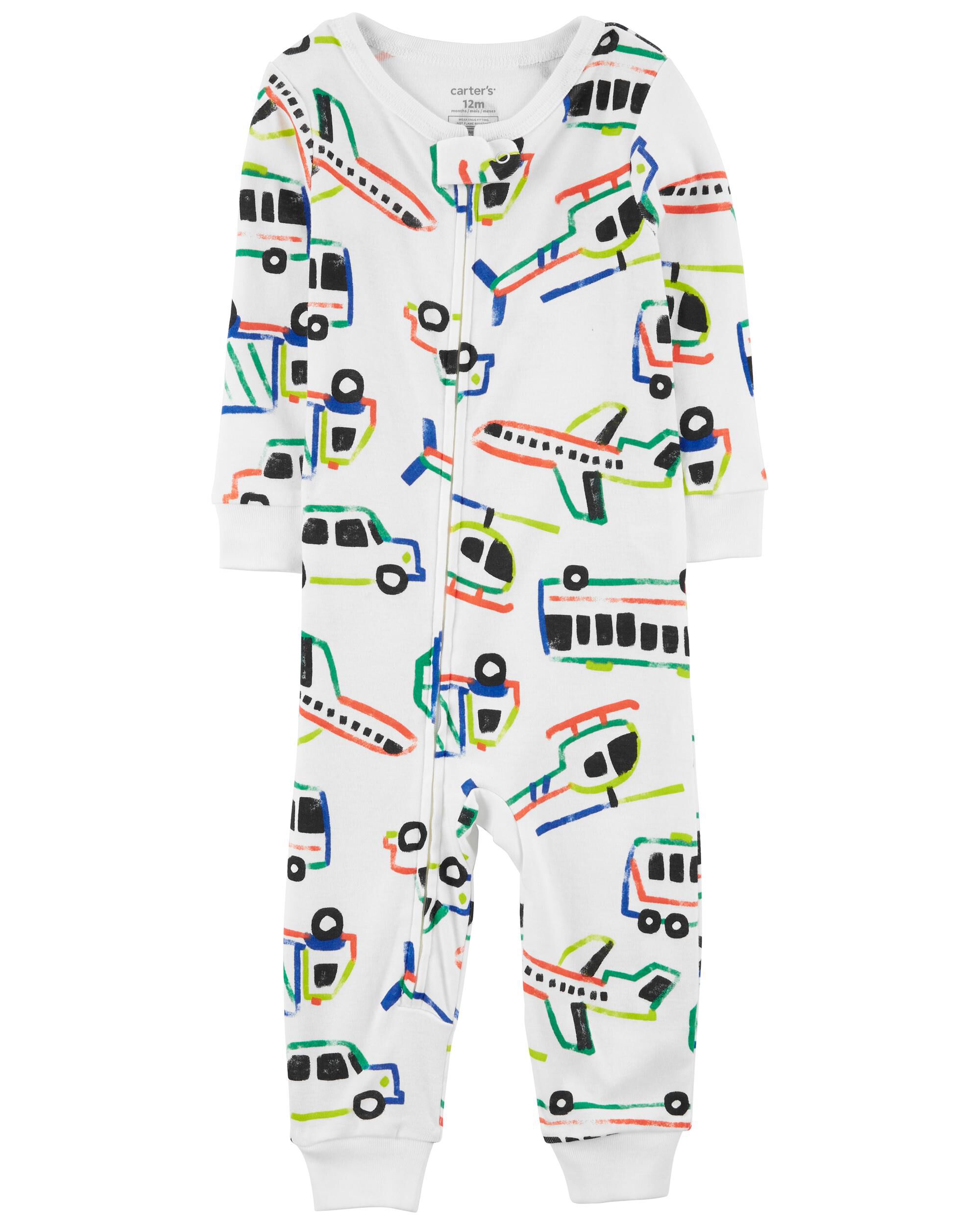 New Carter's 1-Piece Animal Fleece Pajama PJs Footie Sleeper Toddler Boy 