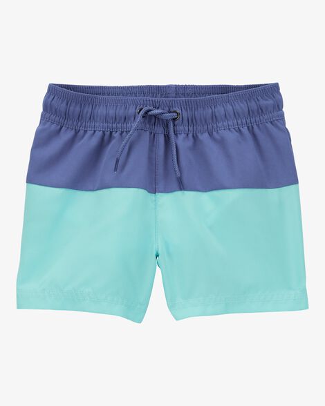  Product image 4 of Toddler 2-Piece Stingray Rashguard & Colorblock Swim Trunks Set - Blue
