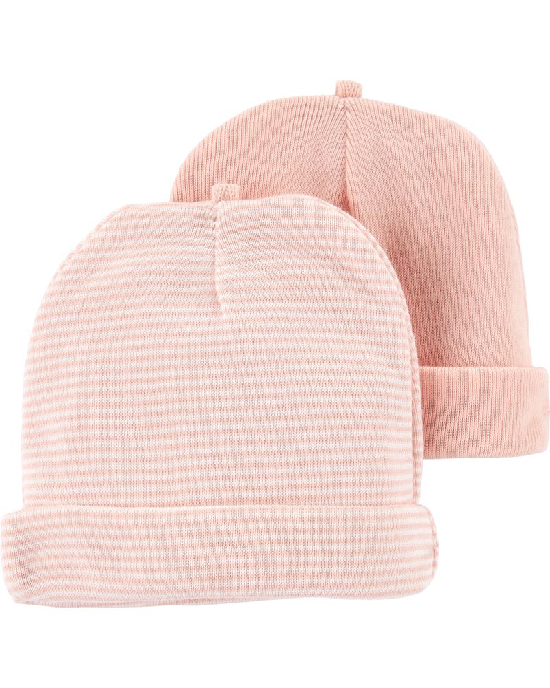 2 Pack Preemie Striped Caps Carters Com