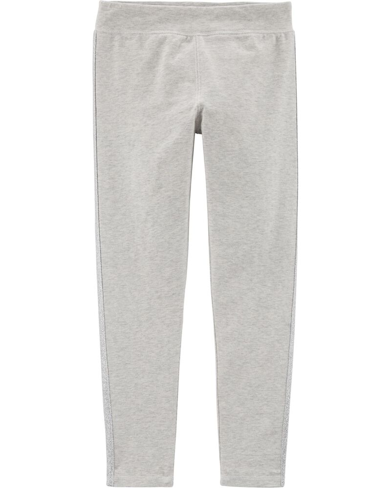 glitter side stripe trousers