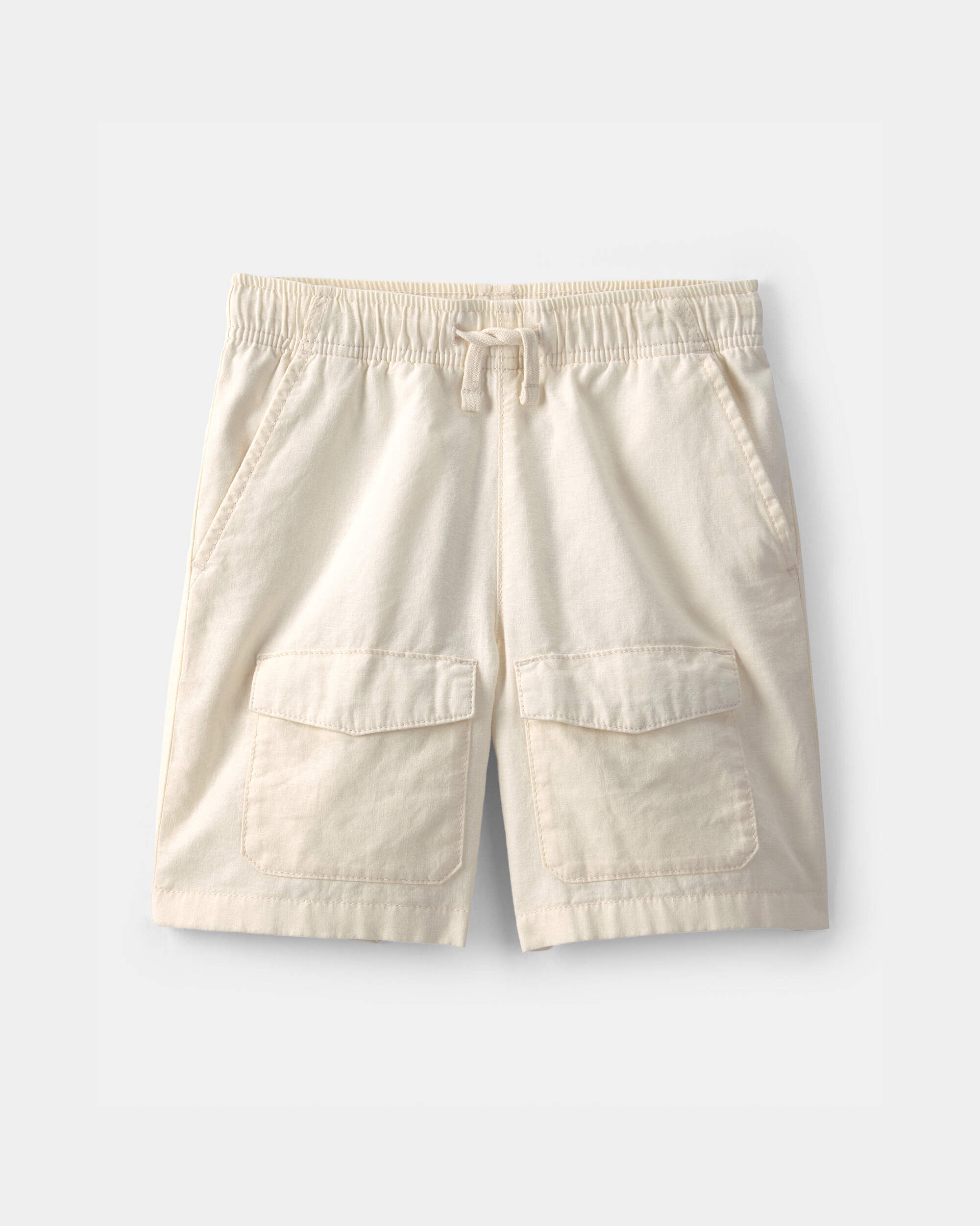 OshKosh Bgosh Boys Twill Cargo Shorts 10 Cream 9$