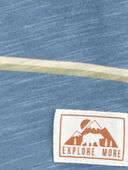 Blue - Toddler Striped Henley Tee, Selected