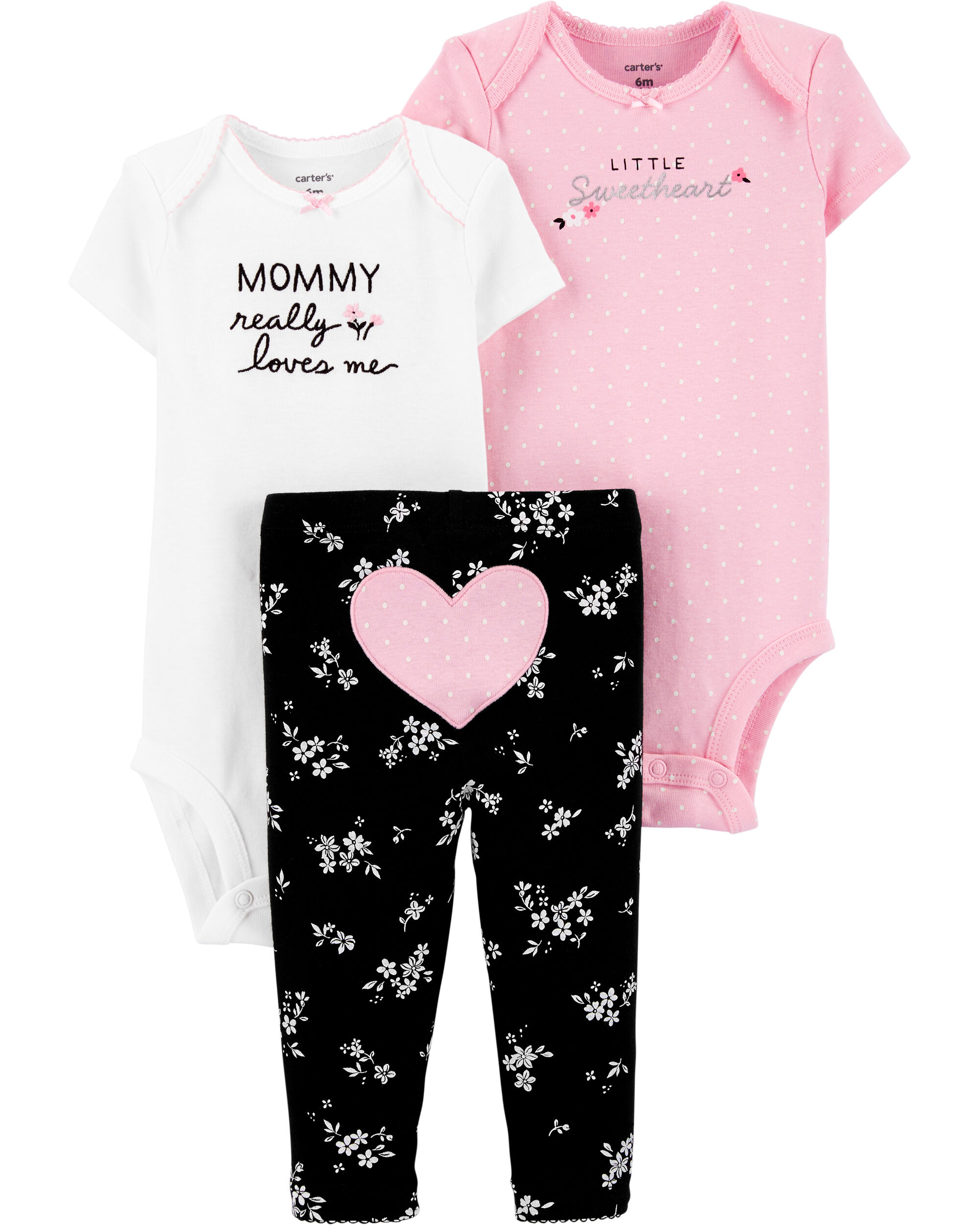 3-Piece Heart Little Character Set