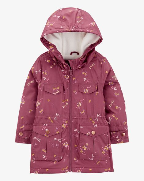  Product image 1 of Toddler Dragonfly Print Fleece-Lined Midweight Jacket
