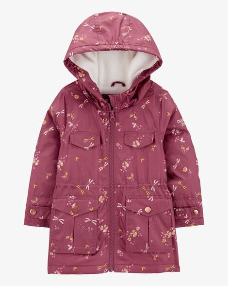 Product image 1 of Toddler Dragonfly Print Fleece-Lined Midweight Jacket