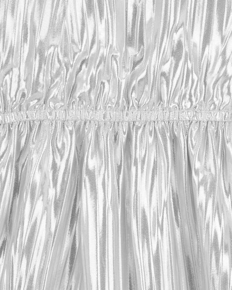 Product image 3 of Kid Metallic Pleated Flutter Party Dress