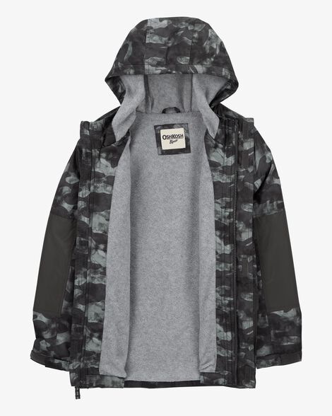  Product image 2 of Kid Camo Print Fleece-Lined Midweight Utility Jacket
