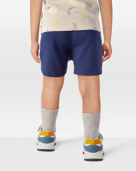  Product image 3 of Toddler Pull-On French Terry Shorts - Navy