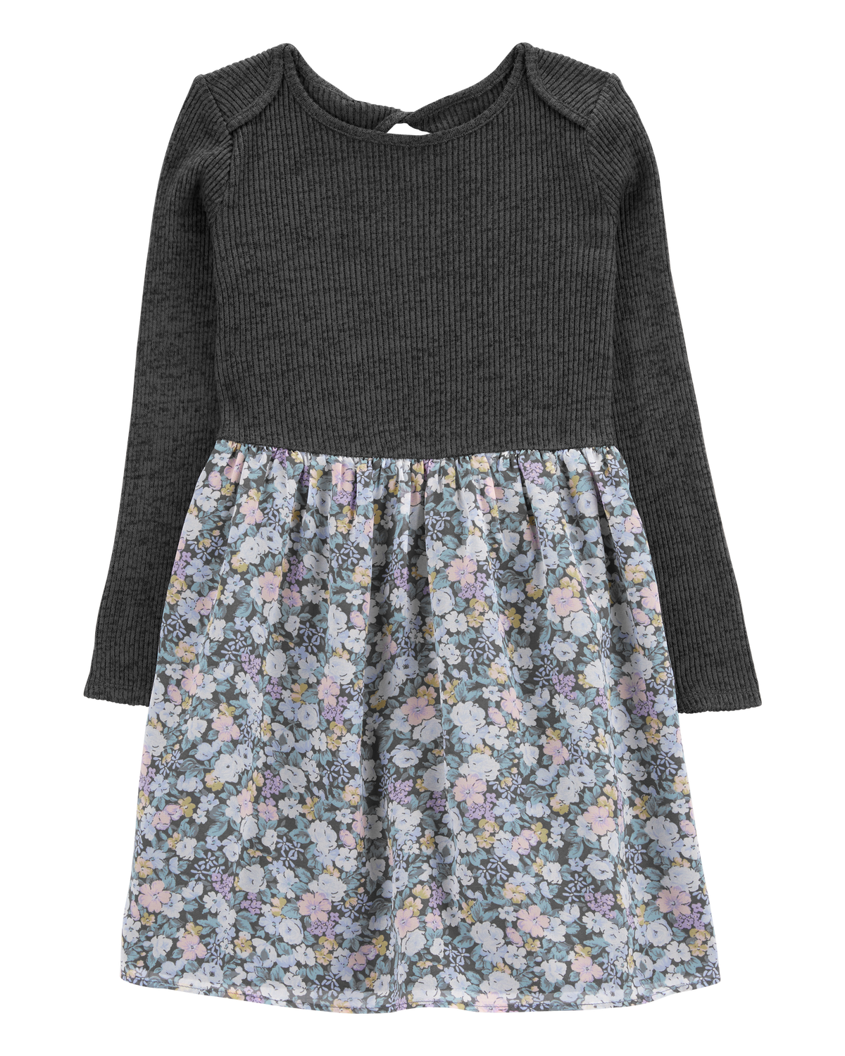 Kid Floral Chiffon Long-Sleeve Dress - OshKosh | Carter's