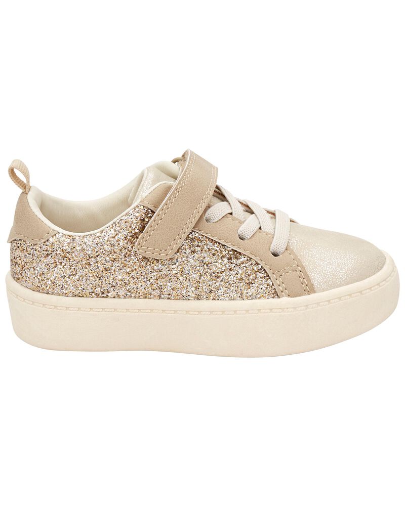 Gold Toddler Shoes Glitter Sneakers