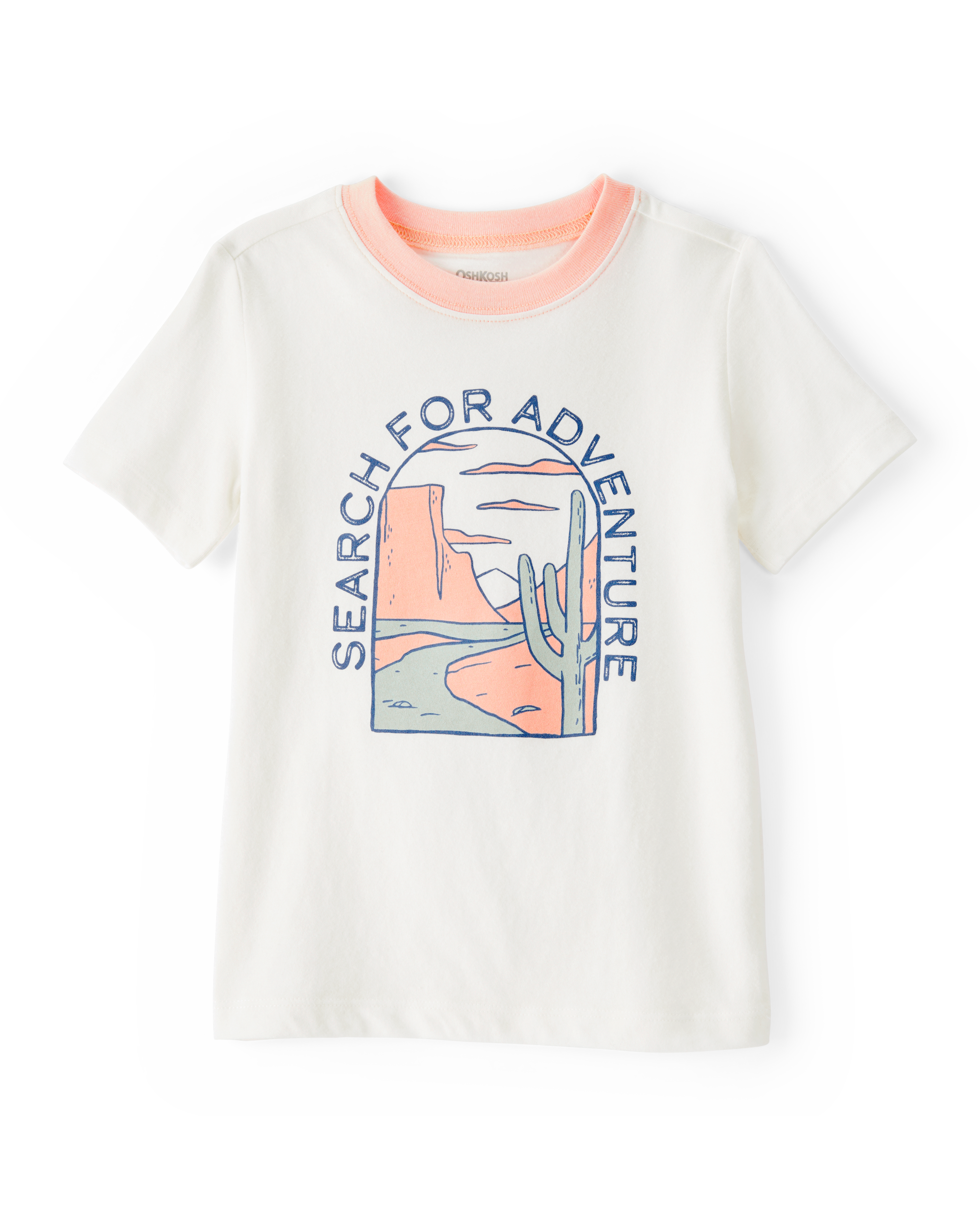 Toddler Adventure Short-Sleeve Graphic Tee - Cream