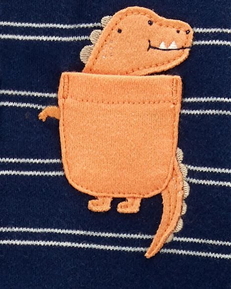 Product image 2 of Baby Dinosaur 2-Way Zip Cotton Sleep & Play Pajamas
