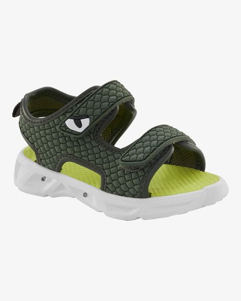  Product image 1 of Toddler Rugged Light Up Sandals - Green