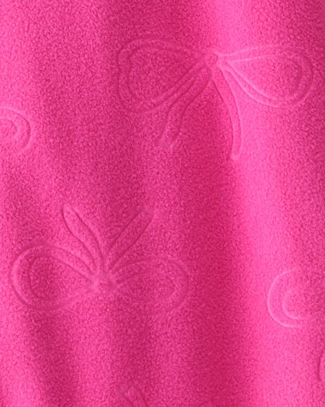 Baby Girl Fleece Loose Fit 1-Piece Pajamas-Pink