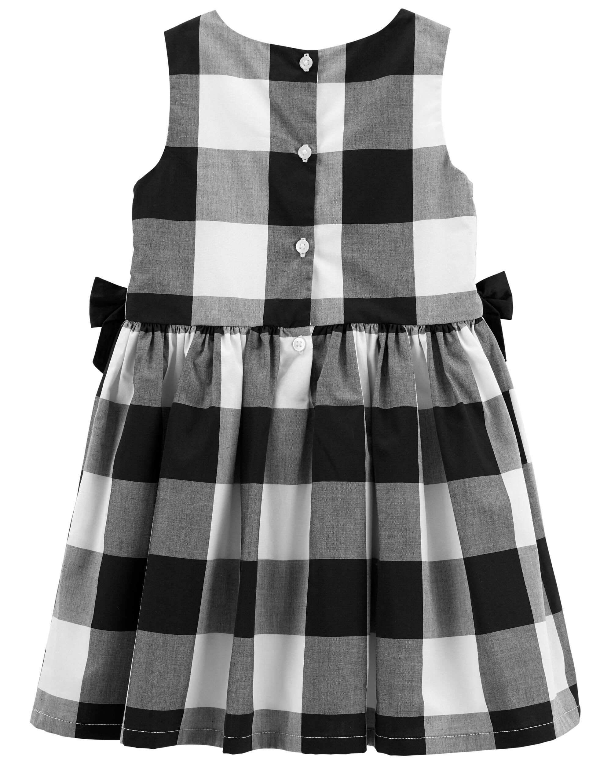 Buffalo check holiday dress