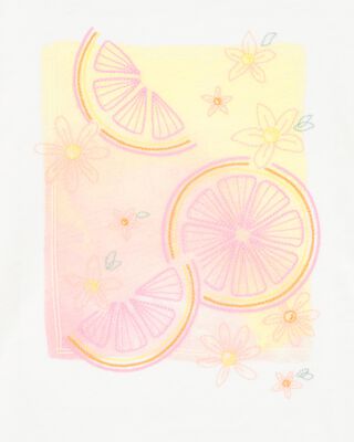 Product image 2 of Kid Short-Sleeve Lemon Fashion Top - Ivory