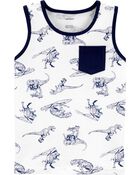 Dinosaur Jersey Tank, , hi-res