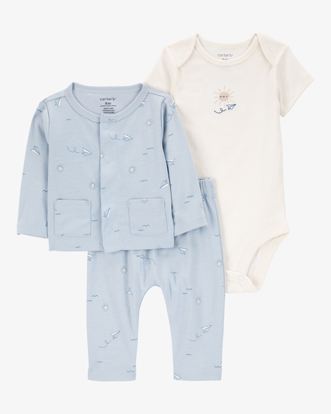 baby 3-piece little cardigan set