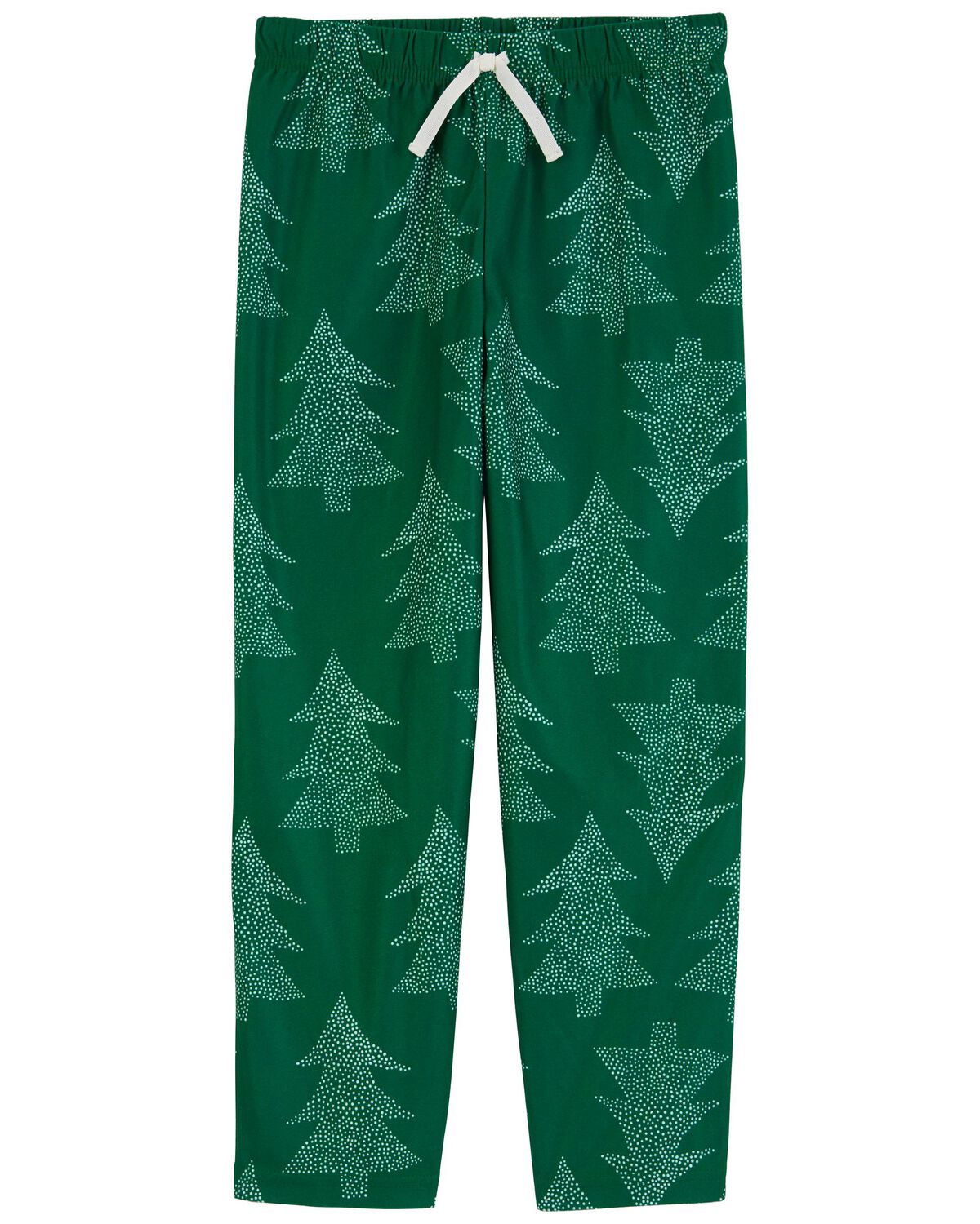 Boys Christmas Tree Print Striped Top & Pants PJ Set