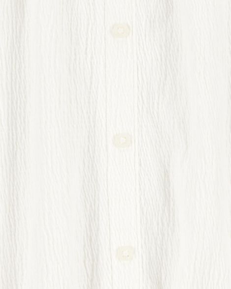  Product image 2 of Kid Short-Sleeve Solid Fashion Top - Ivory