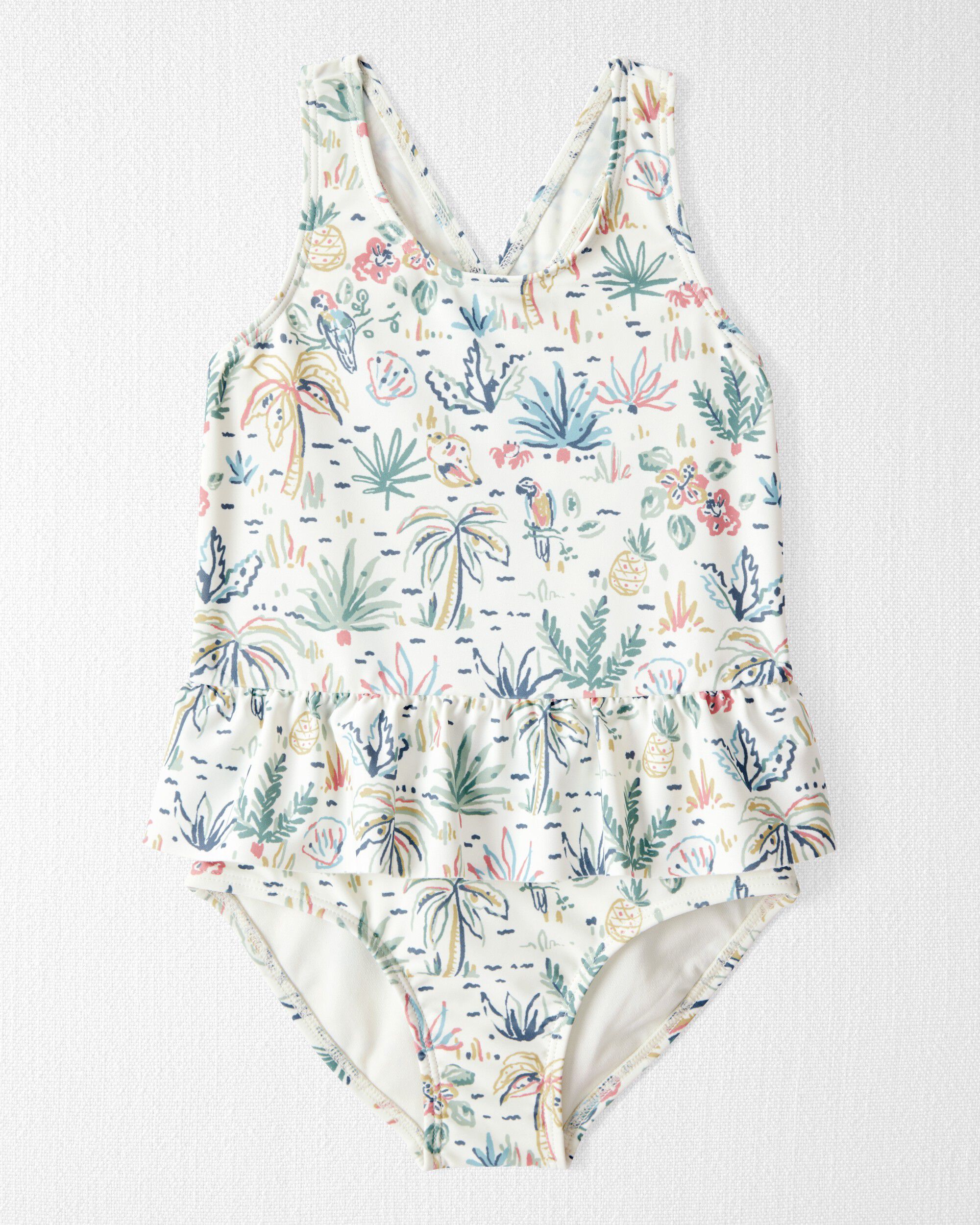 Little Planet Toddler Girl Recycled Swimsuit in Tropical Paradise 2T Tropical Paradise 22$