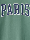 Green - Kid Paris Long-Sleeve Cotton Dress - Green, Selected