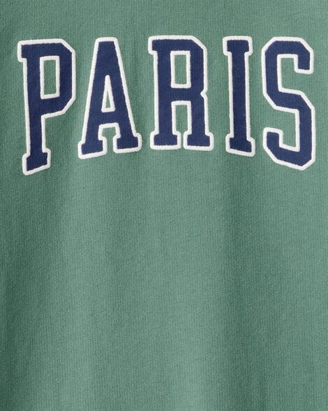 Product image 3 of Kid Paris Long-Sleeve Cotton Dress - Green