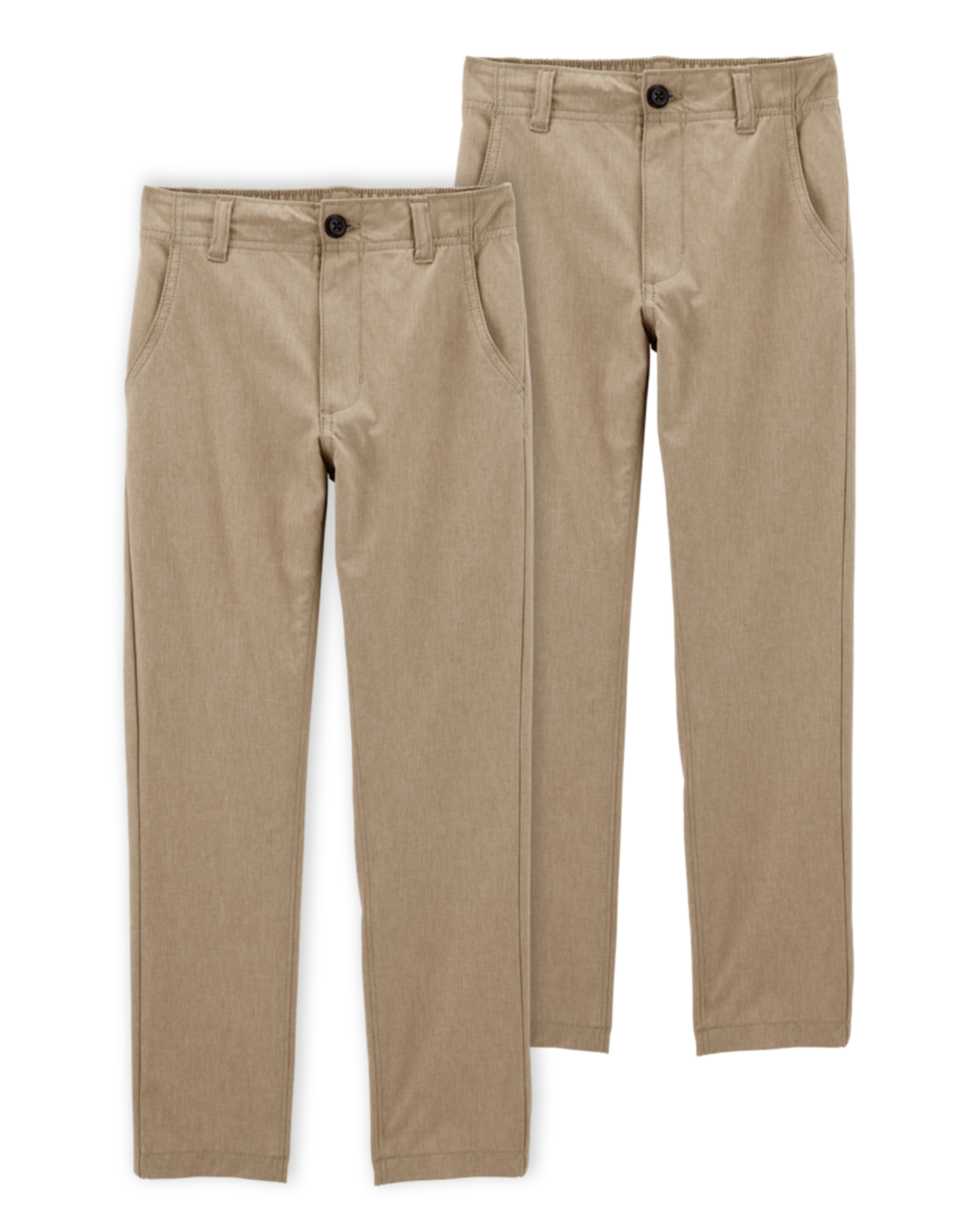 Kid 2-Pack Active Uniform Pull-On Pants - Khaki | Carter's