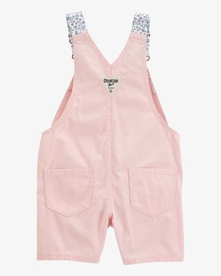 Product image 2 of Baby Heart Woven Shortalls - Pink