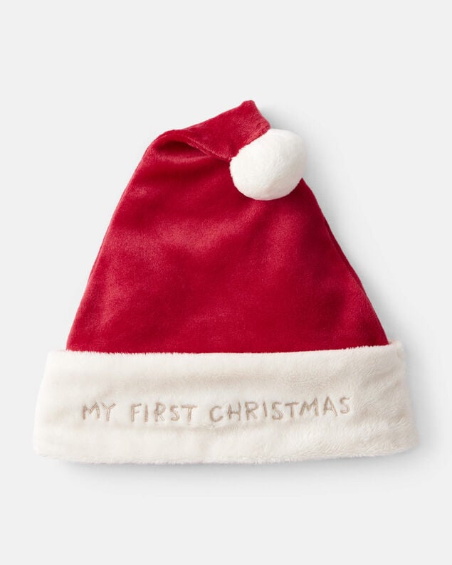 Product image 1 of Baby My First Christmas Santa Hat - Red/White