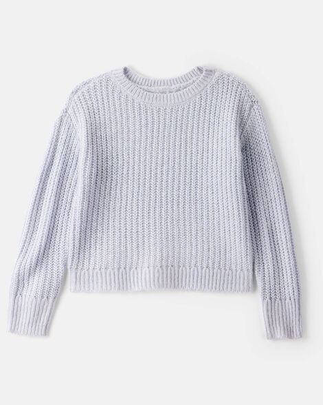 Girls Long-Sleeve Sweater - Blue