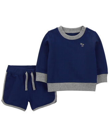 Baby 2-Piece Sweatshirt & Short Set