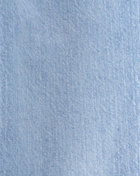 Kid Baggy Iconic Denim Cargo Pants - Faded Wash