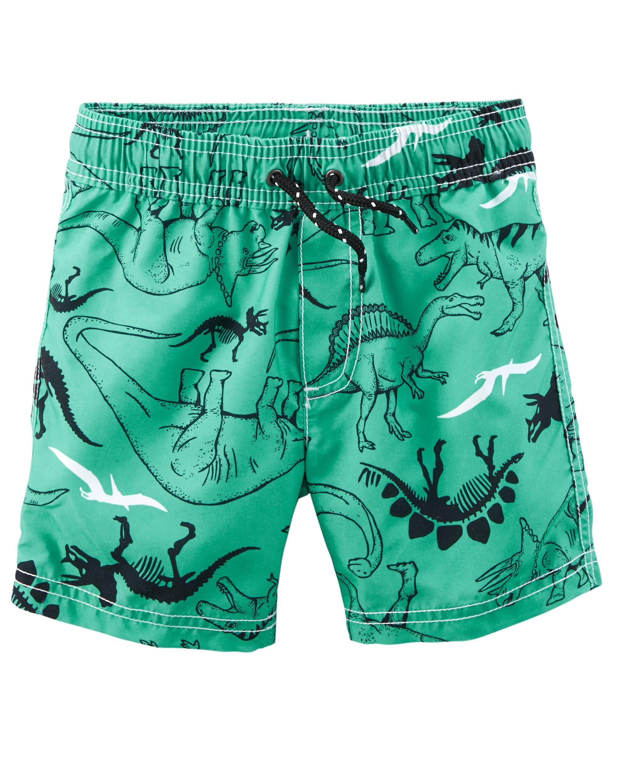 carter's dinosaur swim trunks