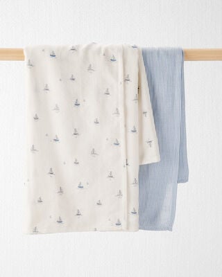 Product image 1 of Baby 2-Pack Organic Cotton Muslin Swaddle Blankets