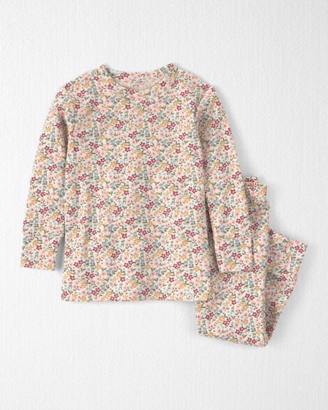 Baby Girl 2-Piece Organic Cotton Pajamas in Floral