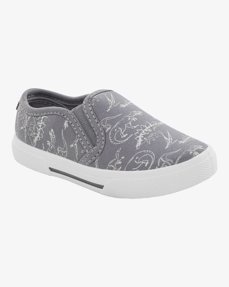 toddler dinosaur slip-on sneakers