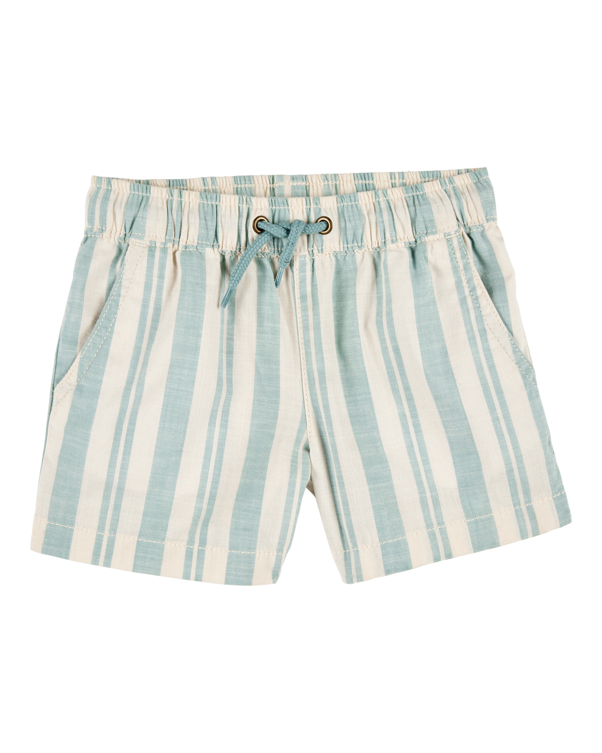 Toddler Boy Striped Pull-On Shorts - Teal/Cream - OshKosh B