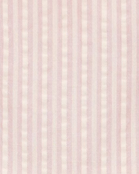  Product image 2 of Baby Striped Seersucker Jumpsuit - Pink