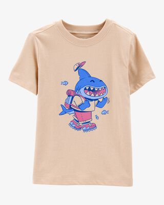 Product image 1 of Toddler Dune Shark Short-Sleeve Graphic Tee - Khaki