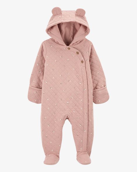  Product image 1 of Baby Hooded Quilted Jumpsuit