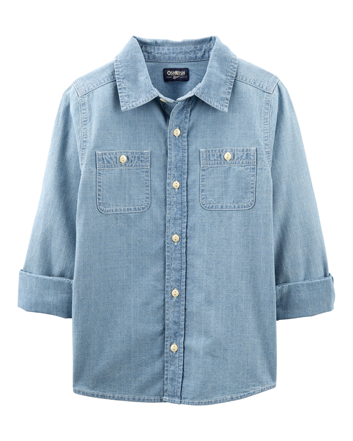 Kid Button-Front Chambray Shirt - OshKosh | Carter's
