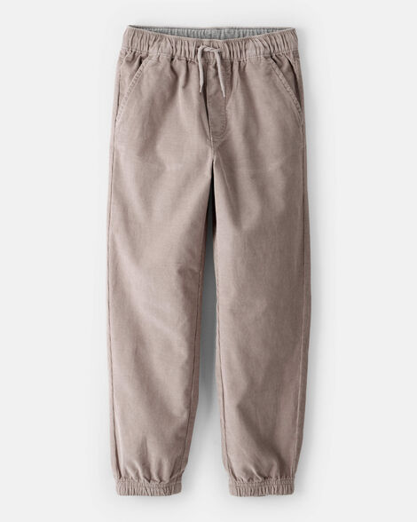 boys corduroy joggers - grey