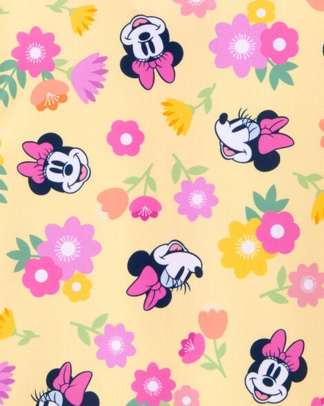  Product image 4 of Baby Disney© Minnie Mouse 1-Piece Rashguard Swimsuit - Yellow/Pink
