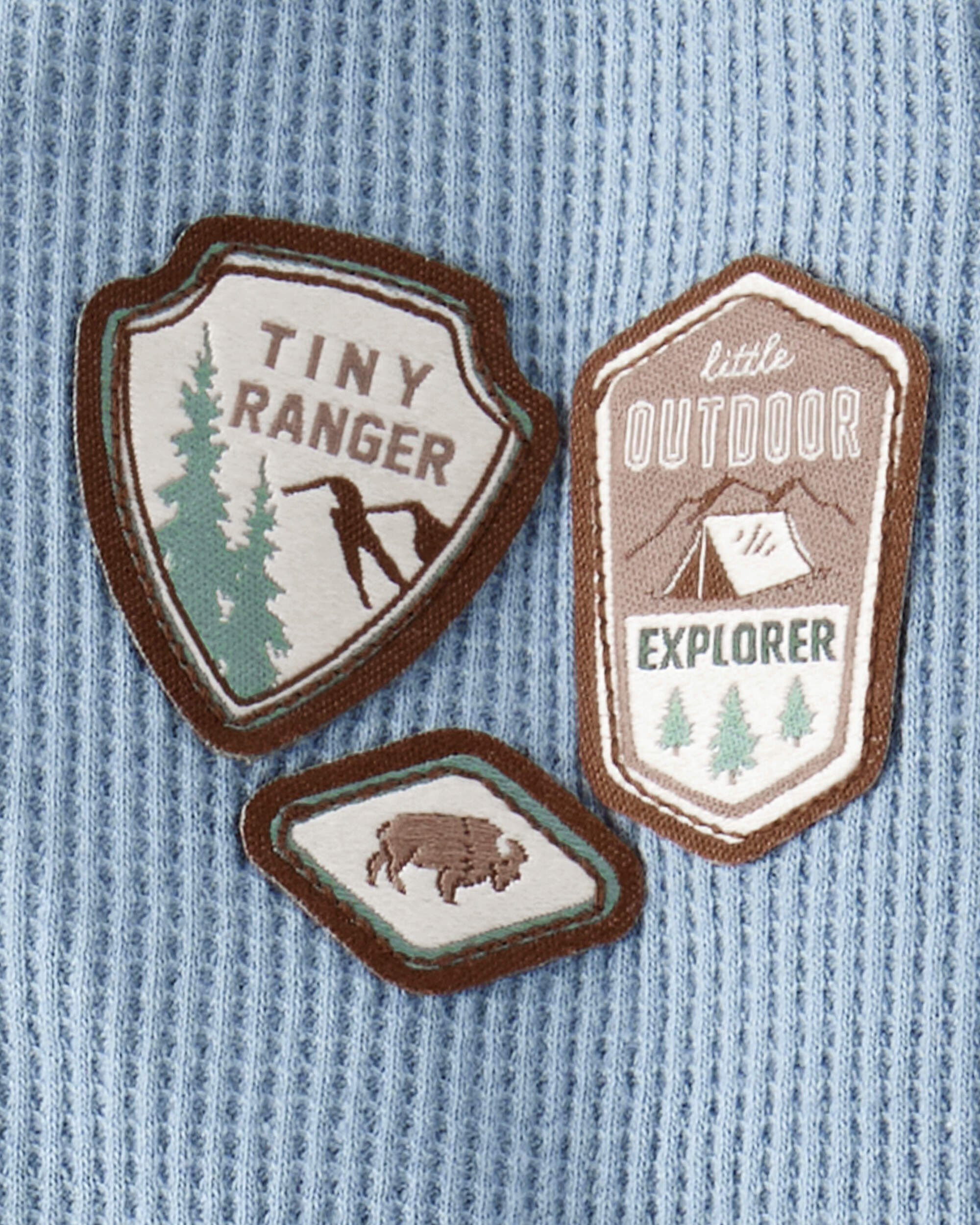 Baby 2-Piece Park Ranger Thermal Bodysuit Pant Set - Blue