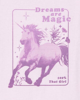 Product image 2 of Kid Dreams Are Magic Short-Sleeve Graphic Tee - Pink