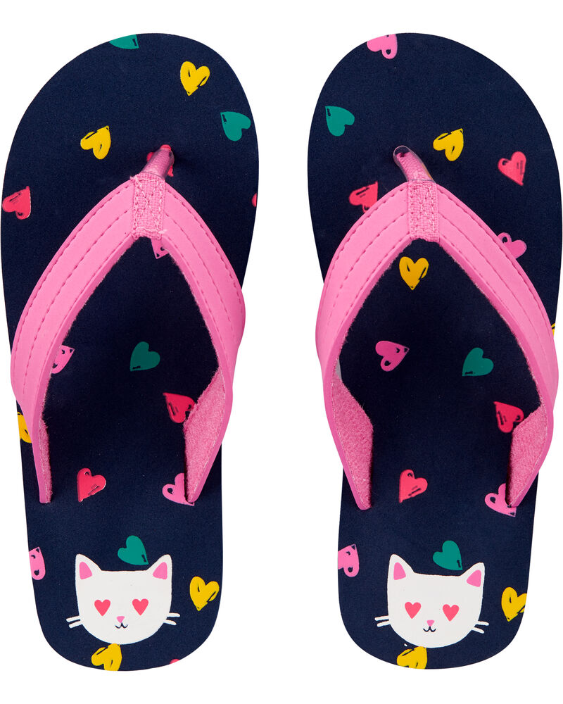 cat shaped flip flops