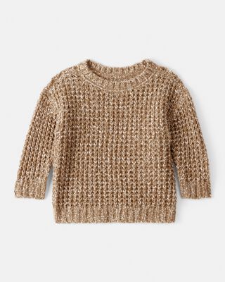 Product image 1 of Baby Boy Textured Sweater - Khaki